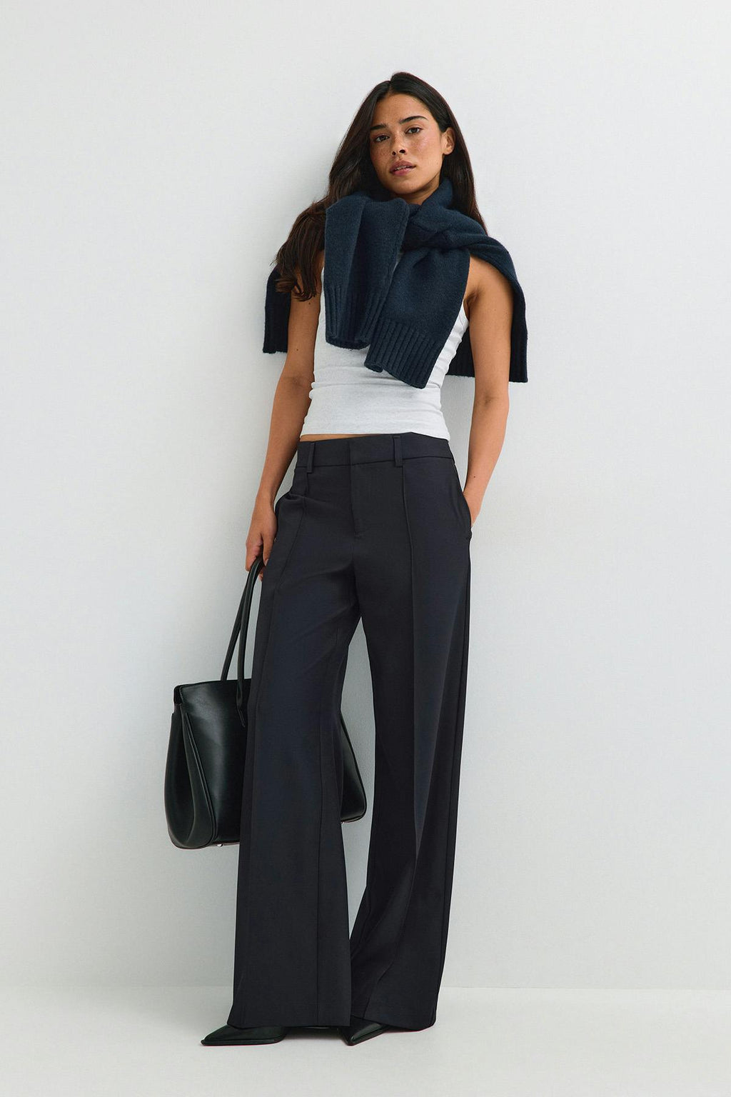 Timeless pintuck trousers