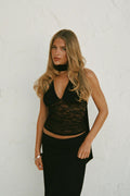 Scarf halterneck top