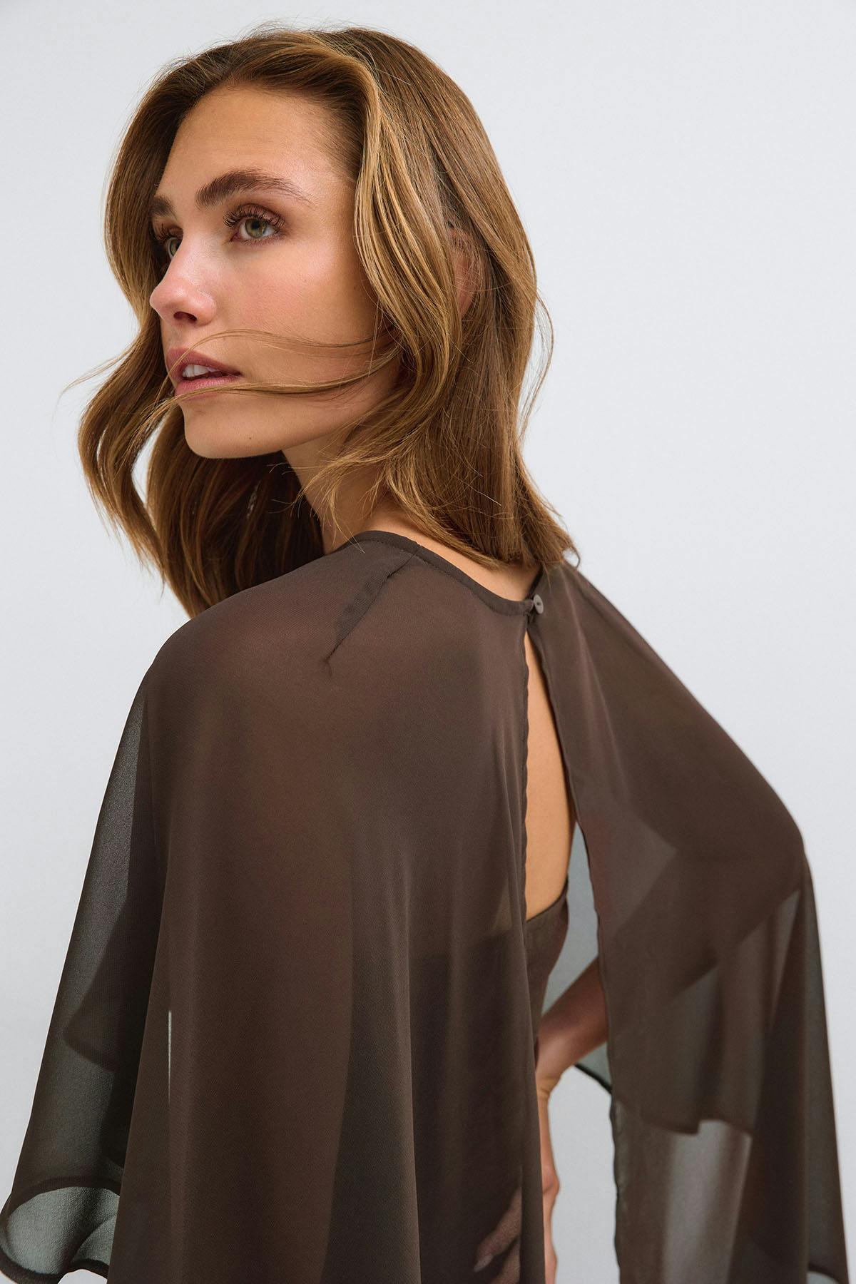 Cape tube dress