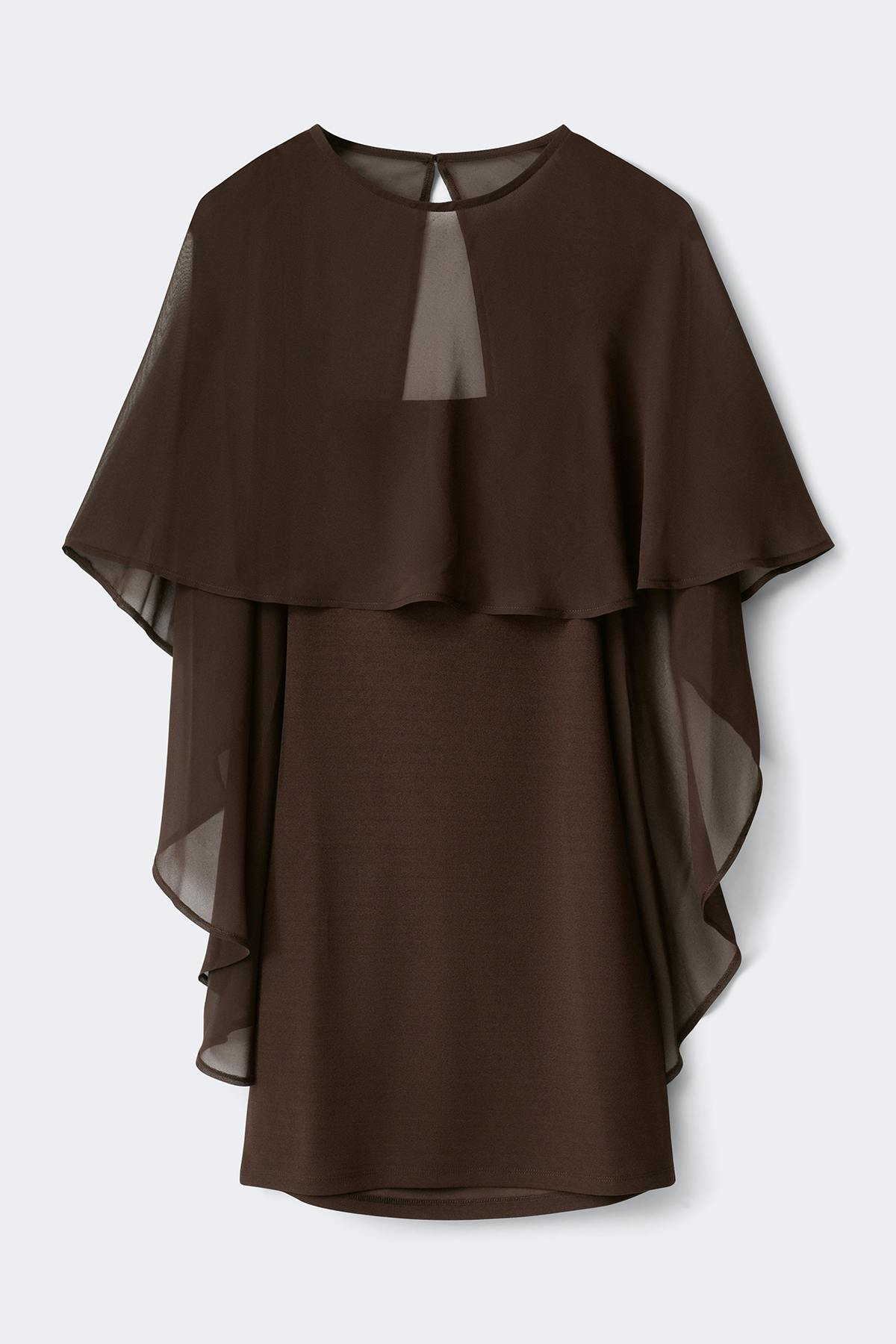 Cape tube dress