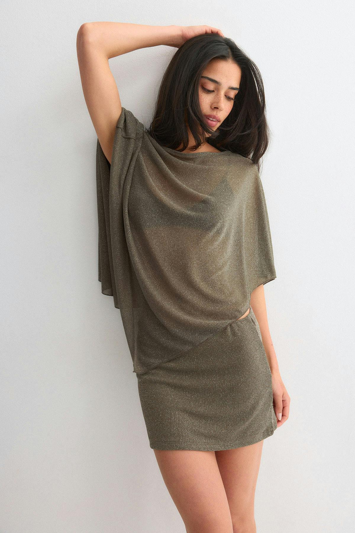 Glitter poncho