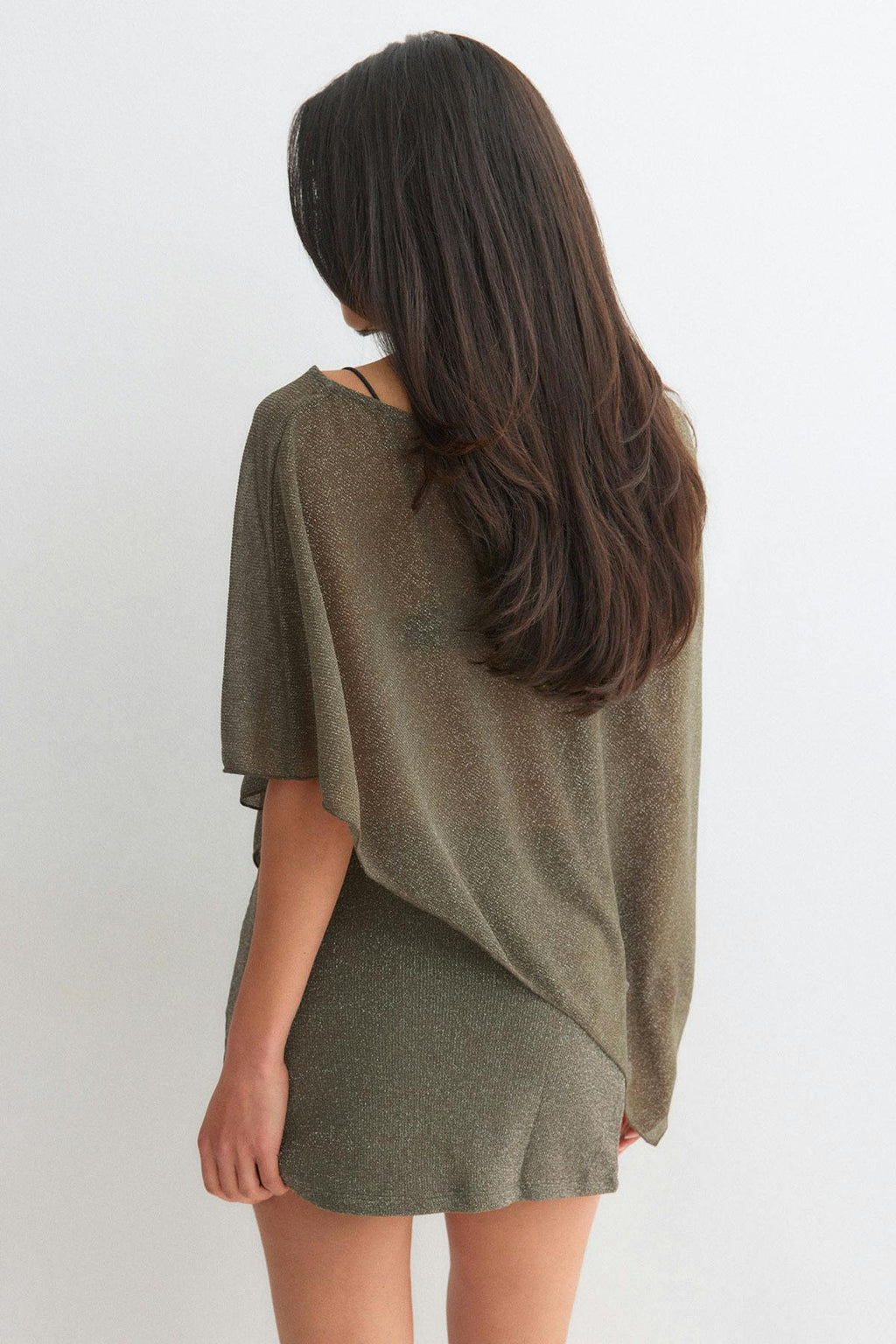 Glitter poncho