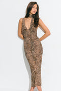 Scarf midaxi dress
