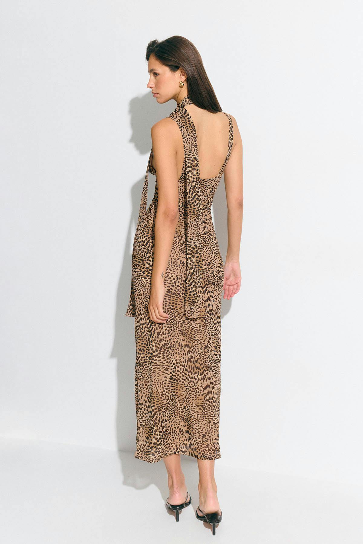 Scarf midaxi dress