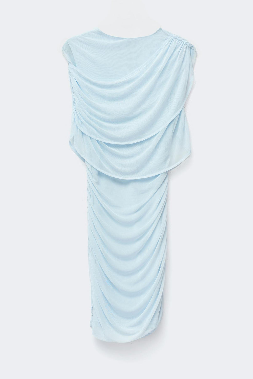Draped cape mini dress