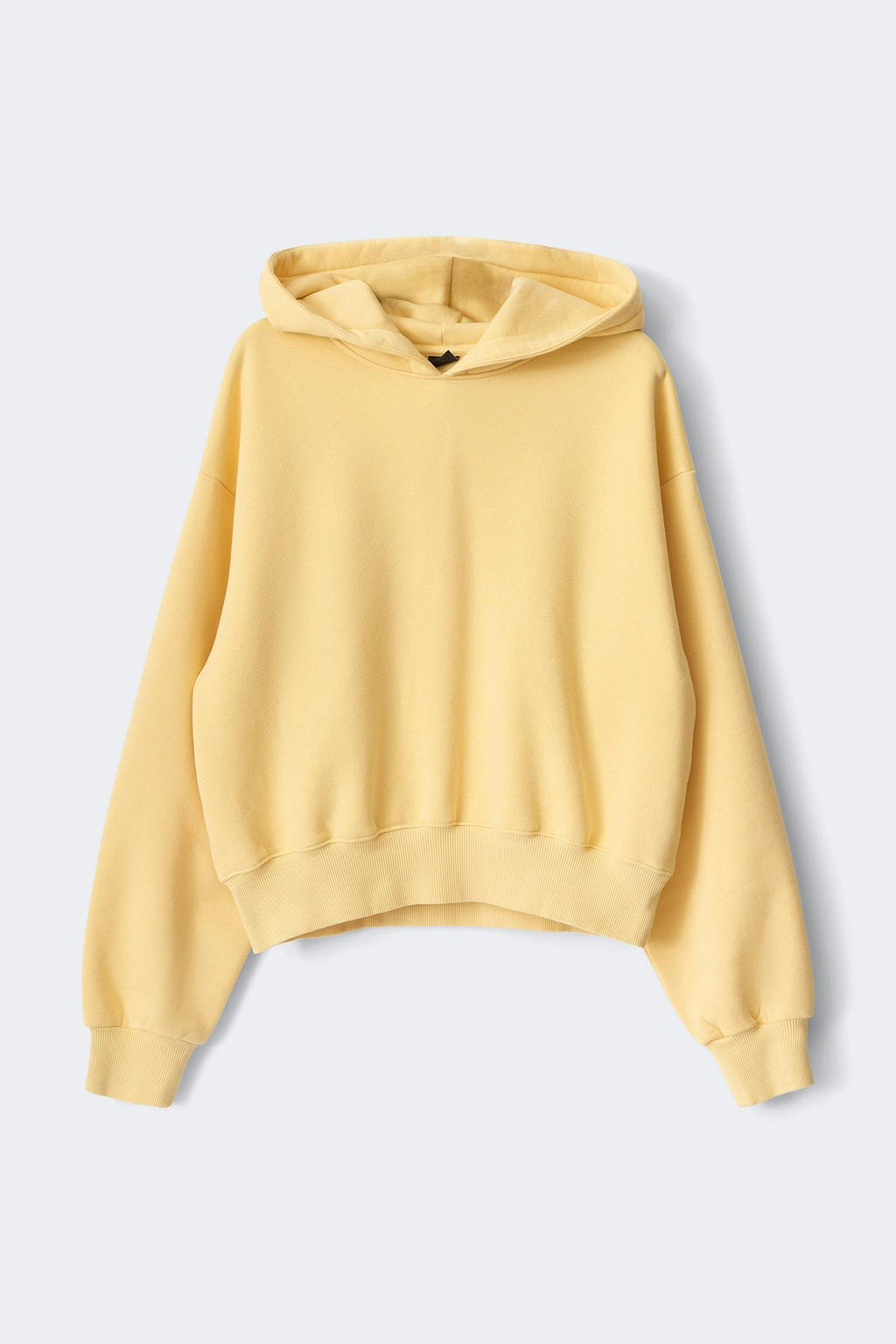 Cropped embroidery hoodie