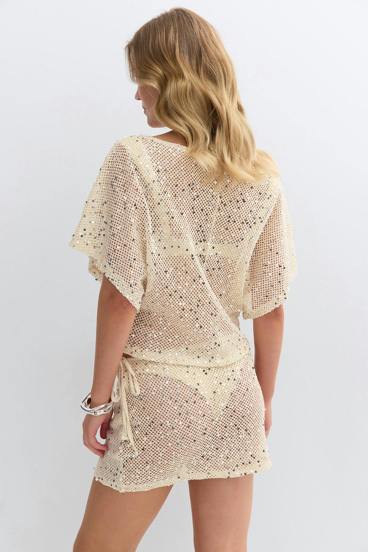 Sequins beach skirt