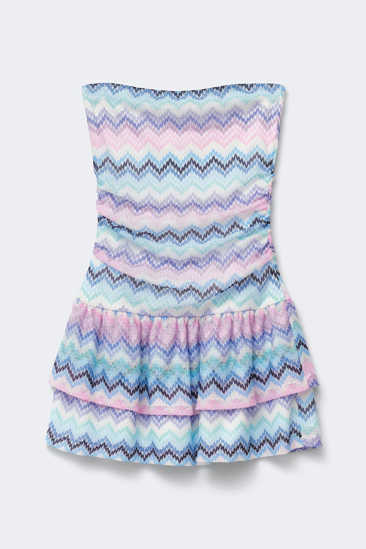 Y stripe bandeau dress