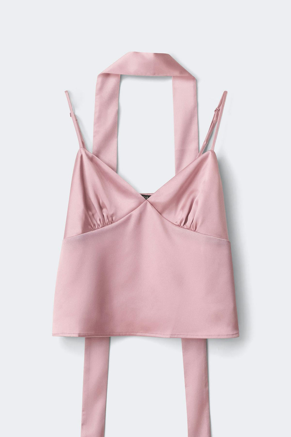 Satin scarf top