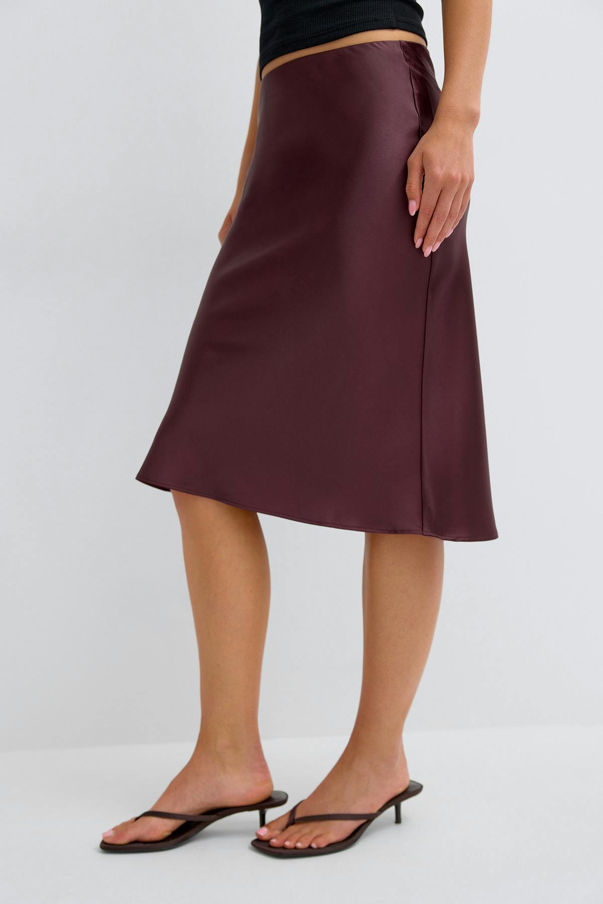 Satin skirt