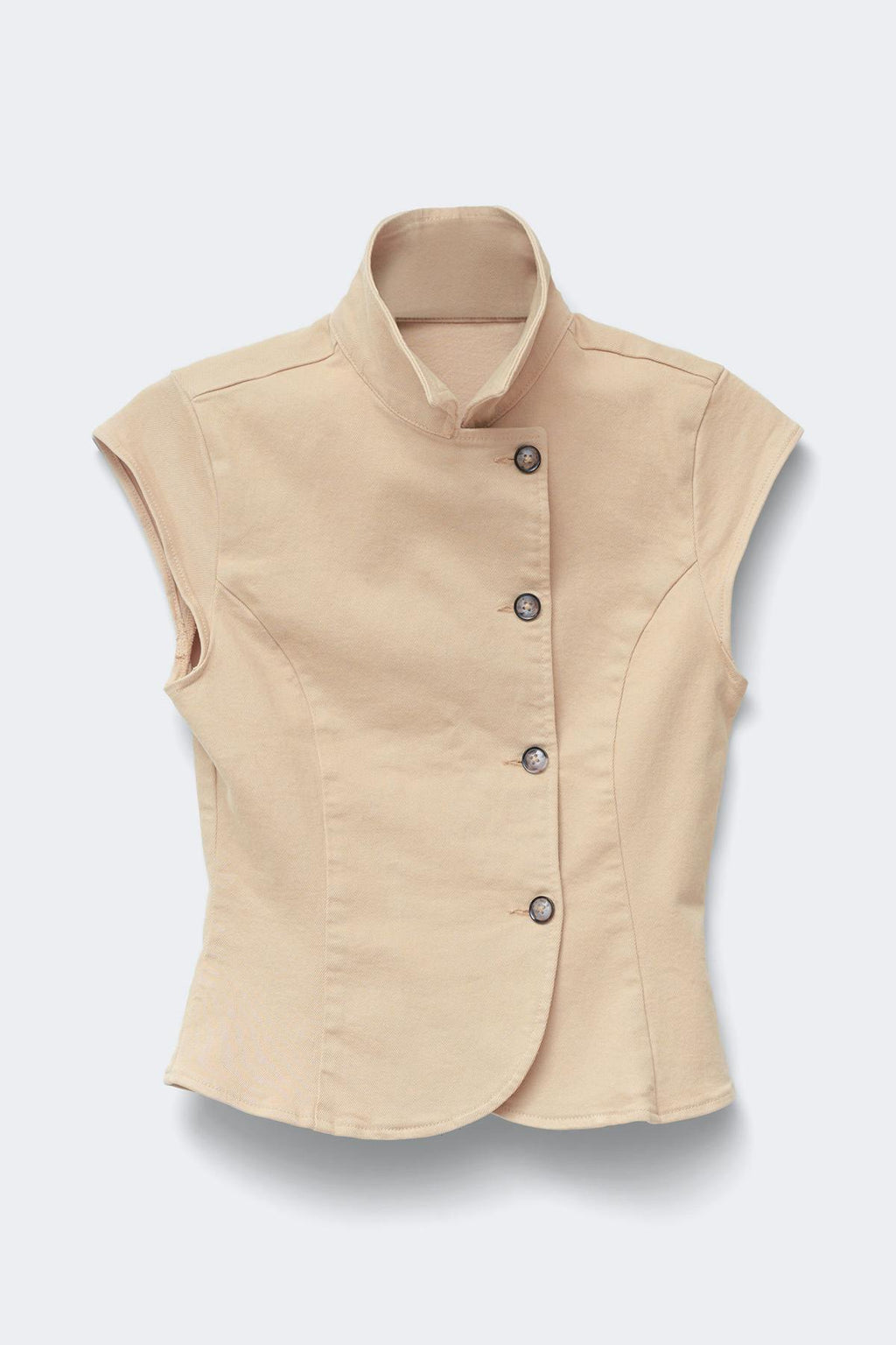 Fitted denim shirt