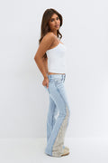 14+ wedge iconic flare jeans