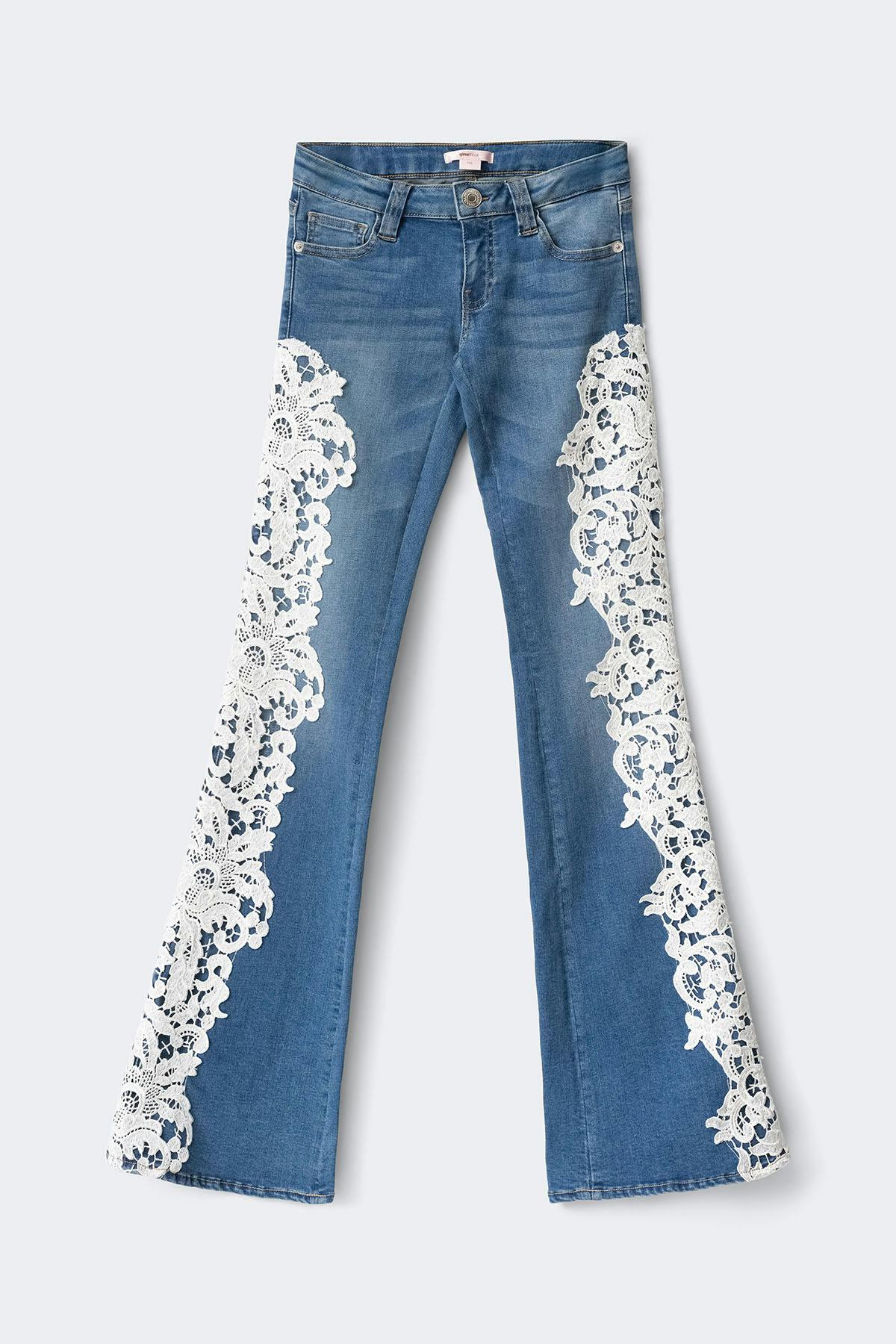 Y lace love flare jeans