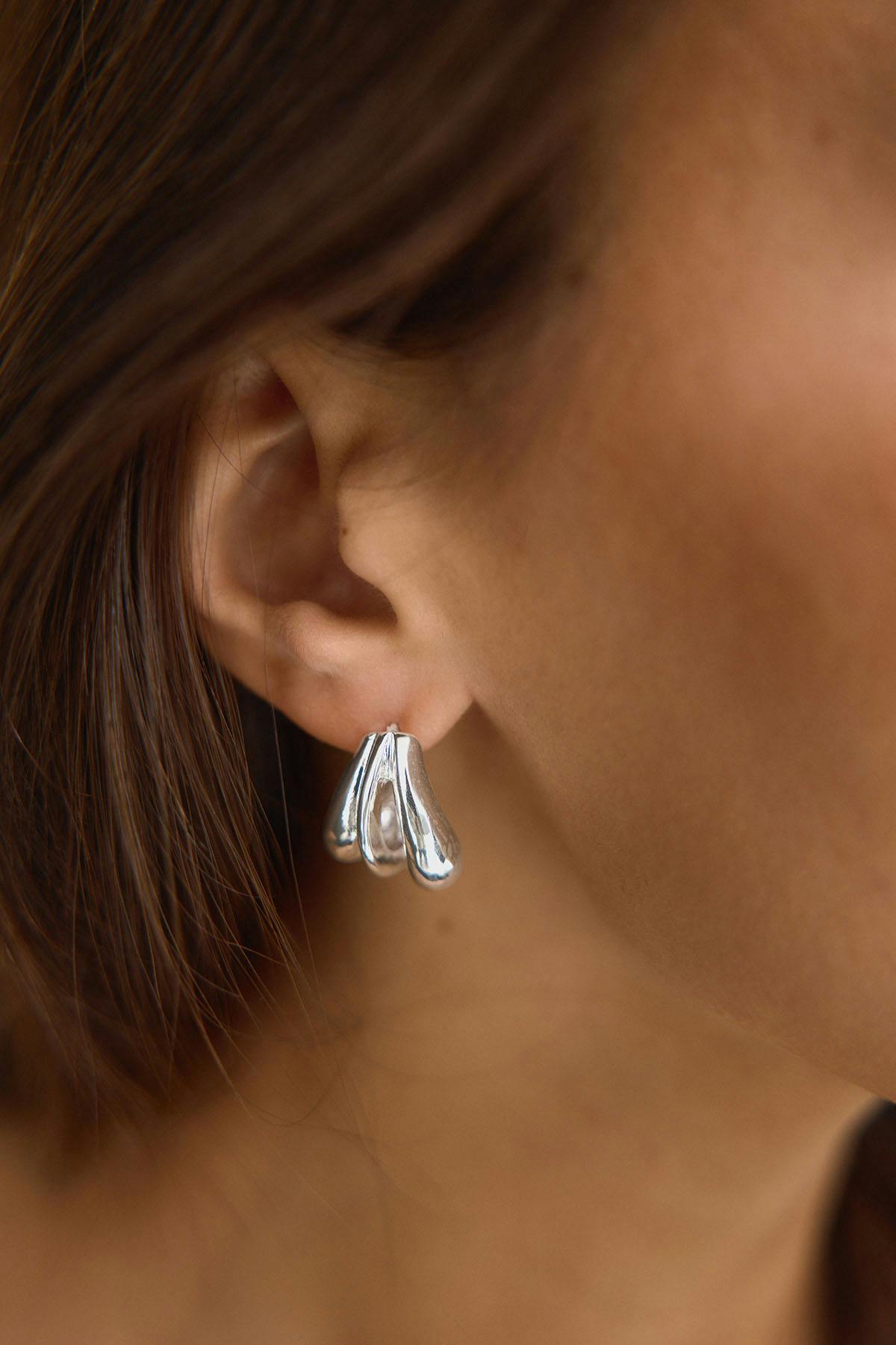 Chunky swirl hoops