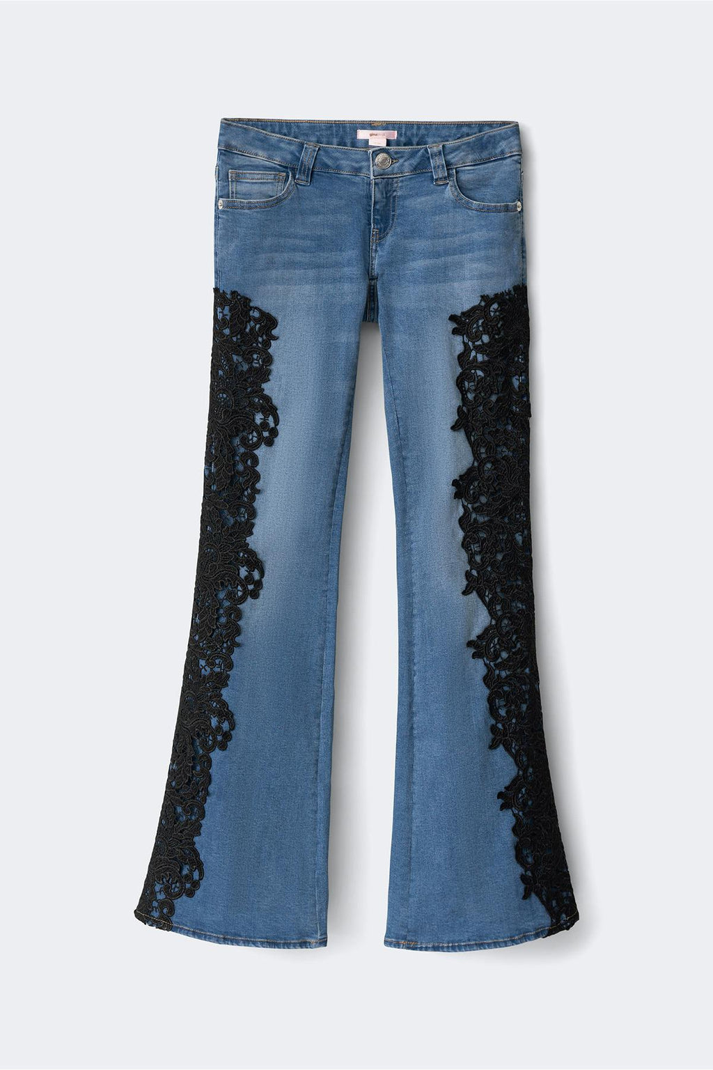 14+ lace love flare jeans