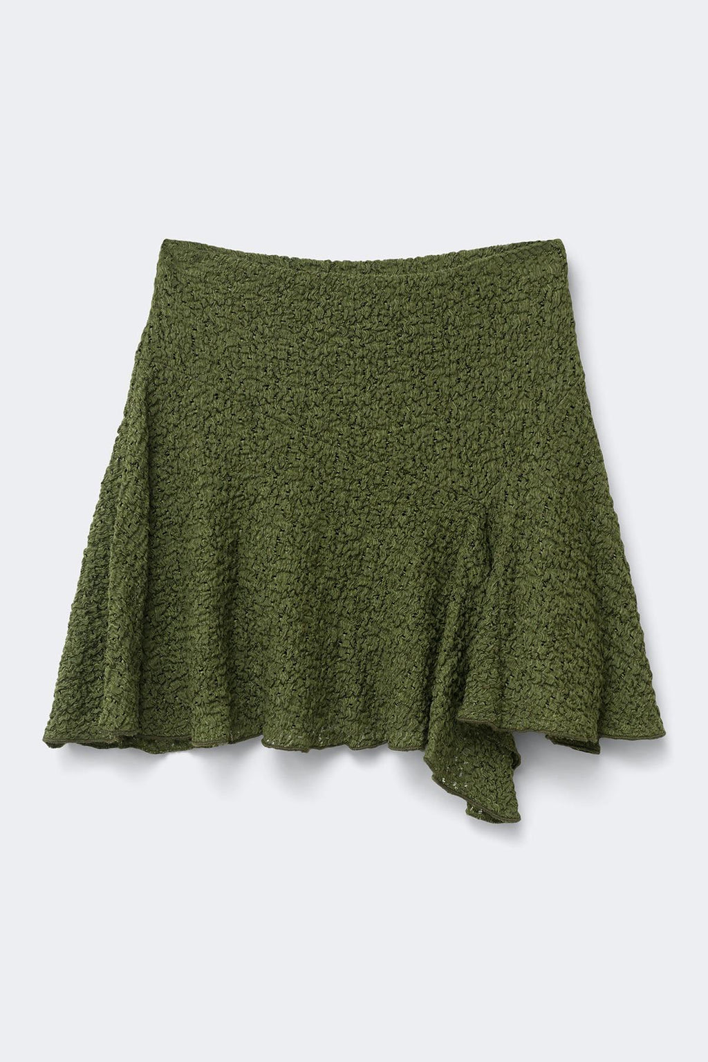 Textured mini skirt