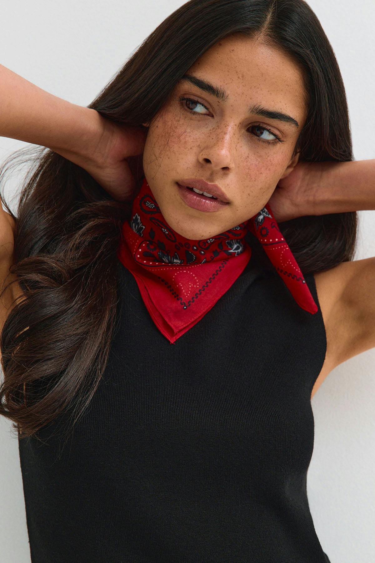 Cotton bandana scarf