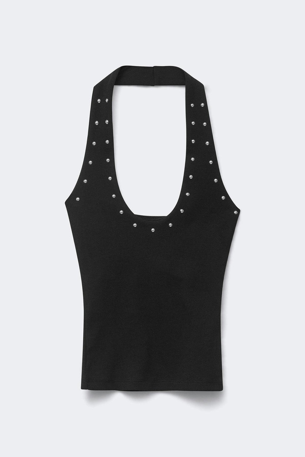 Studded halterneck top