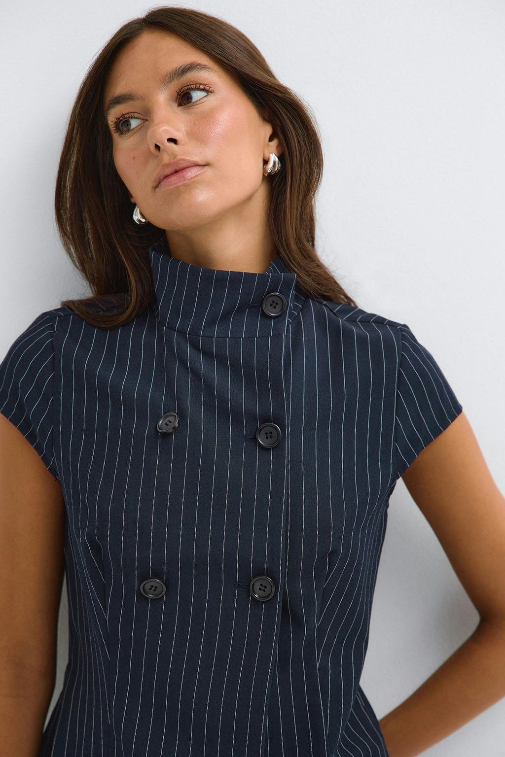 High neck top