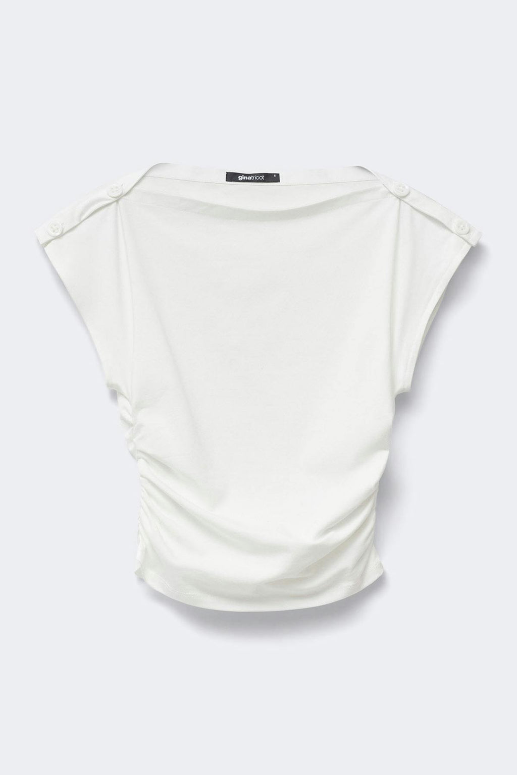 Re tok buttoned shoulder top