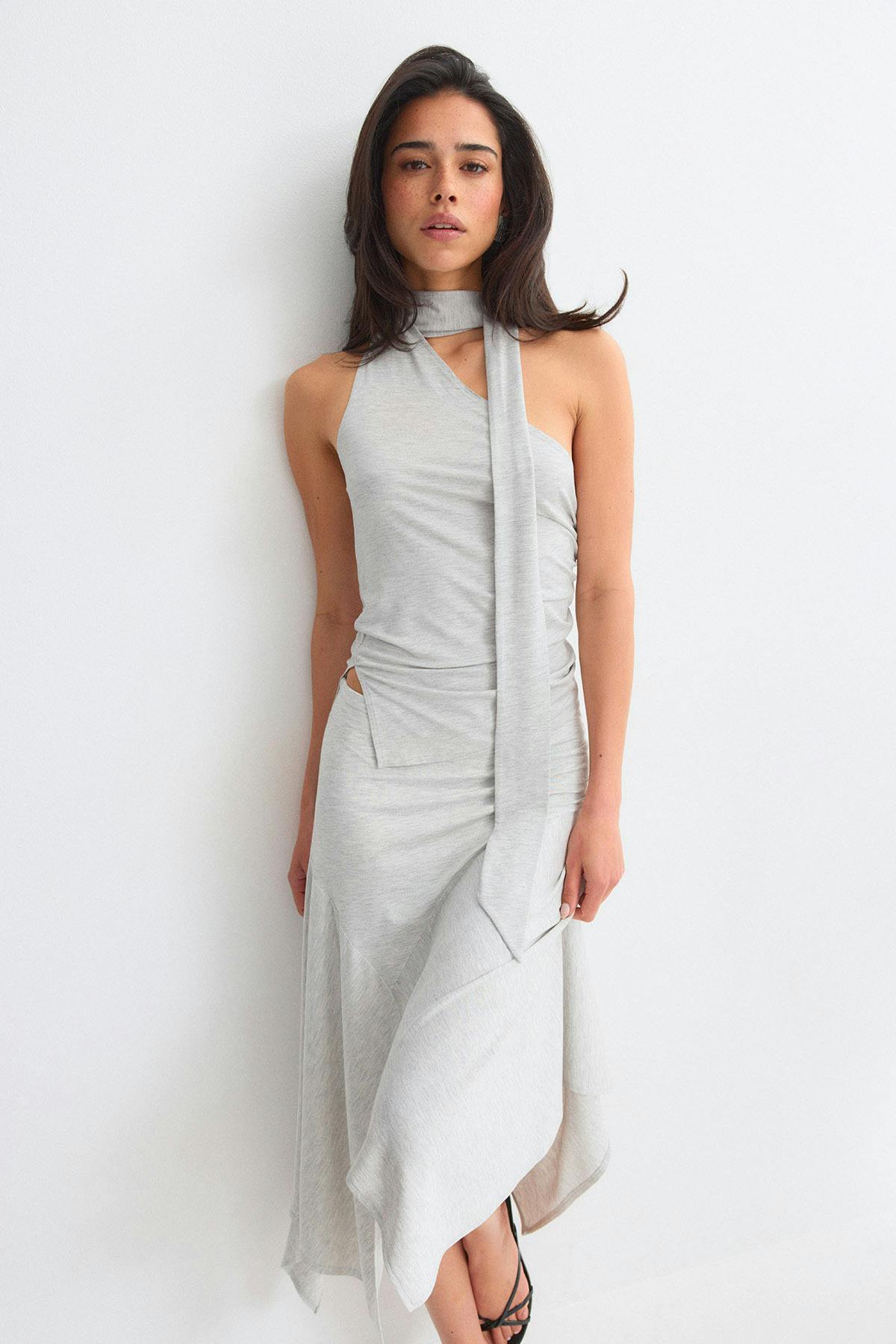 Re tok one shoulder top