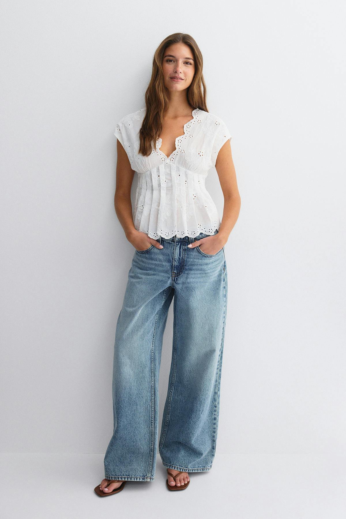 Broderie anglaise blouse