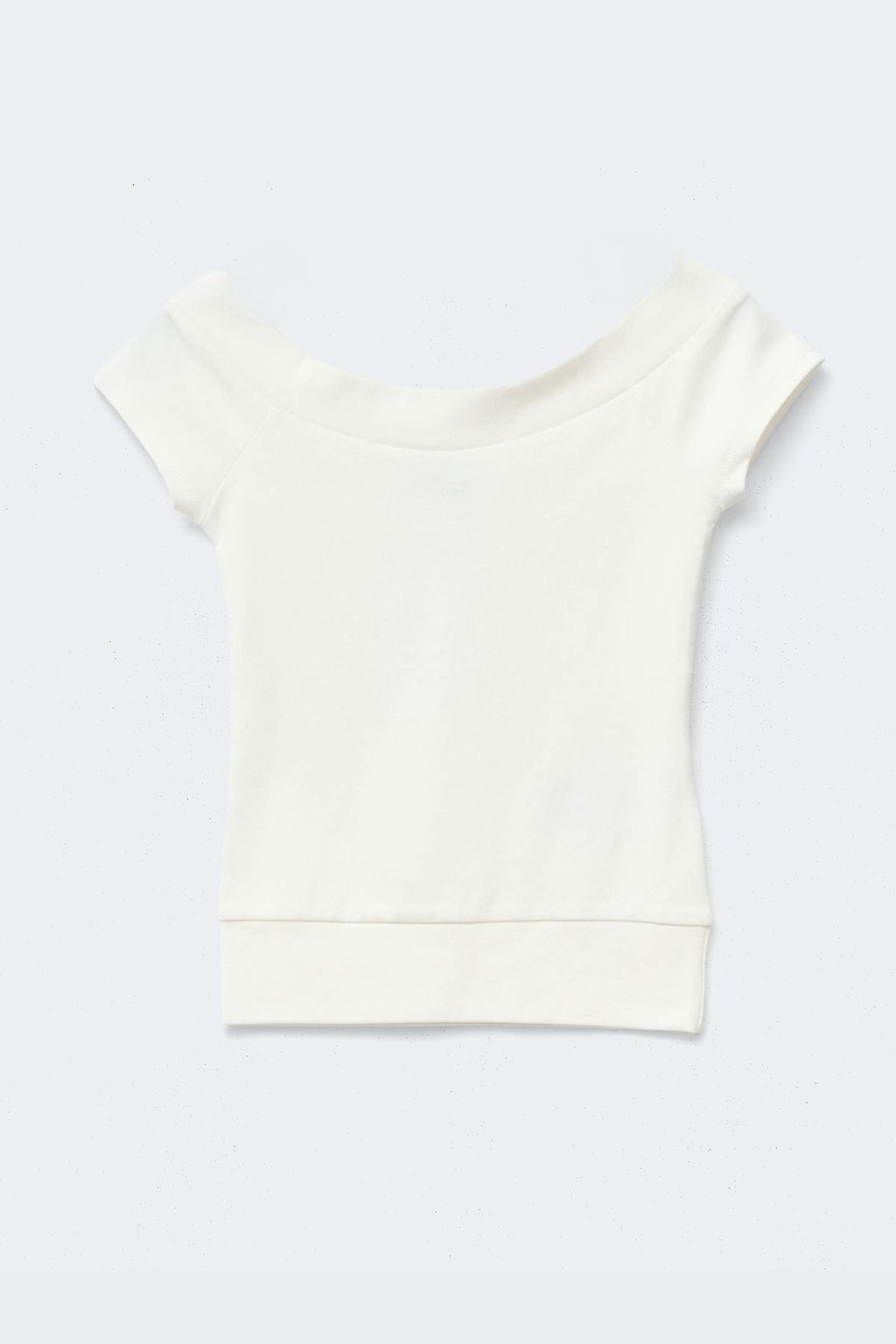 Wide neck top