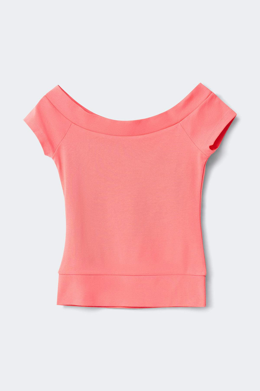 Wide neck top