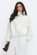 High neck short jacket