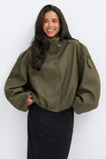 High neck short jacket