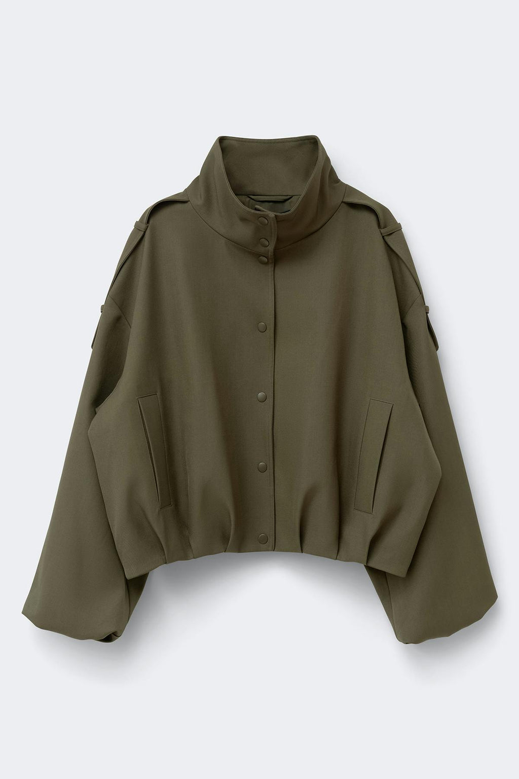High neck short jacket