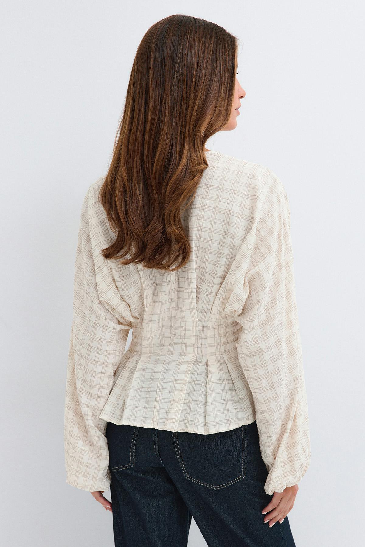 Pleated blouse