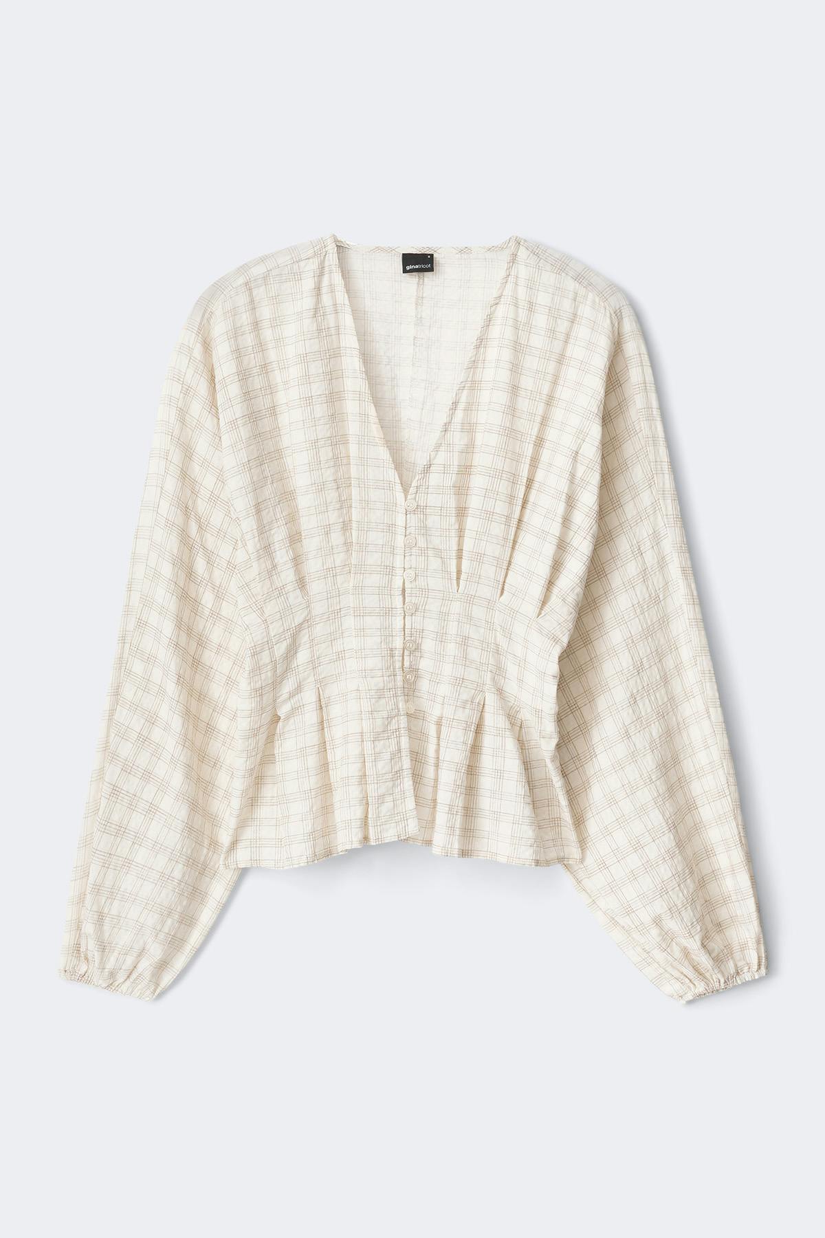 Pleated blouse