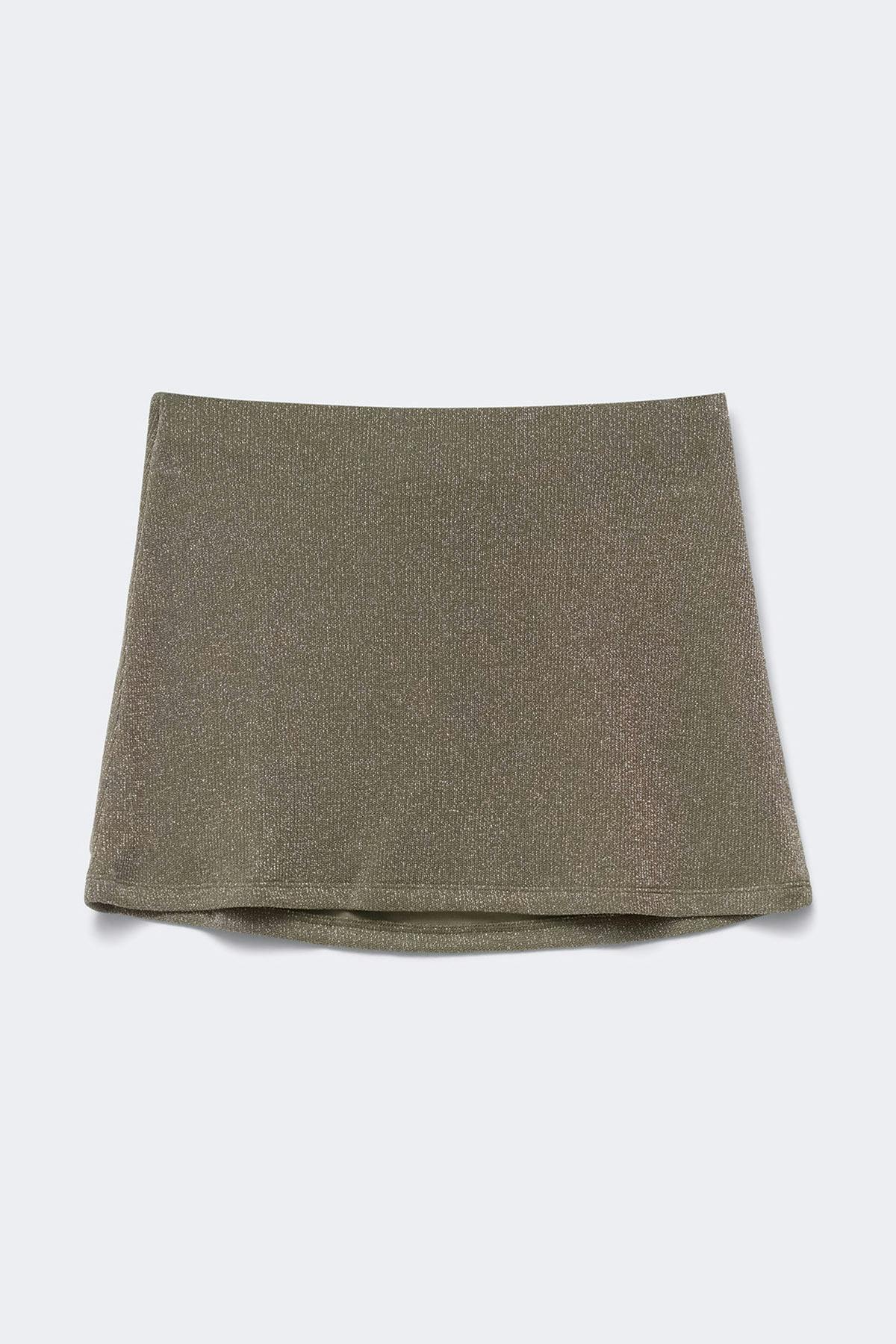 Glitter mini skirt