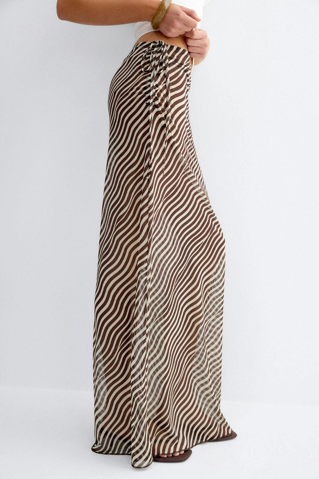 Sheer maxi skirt