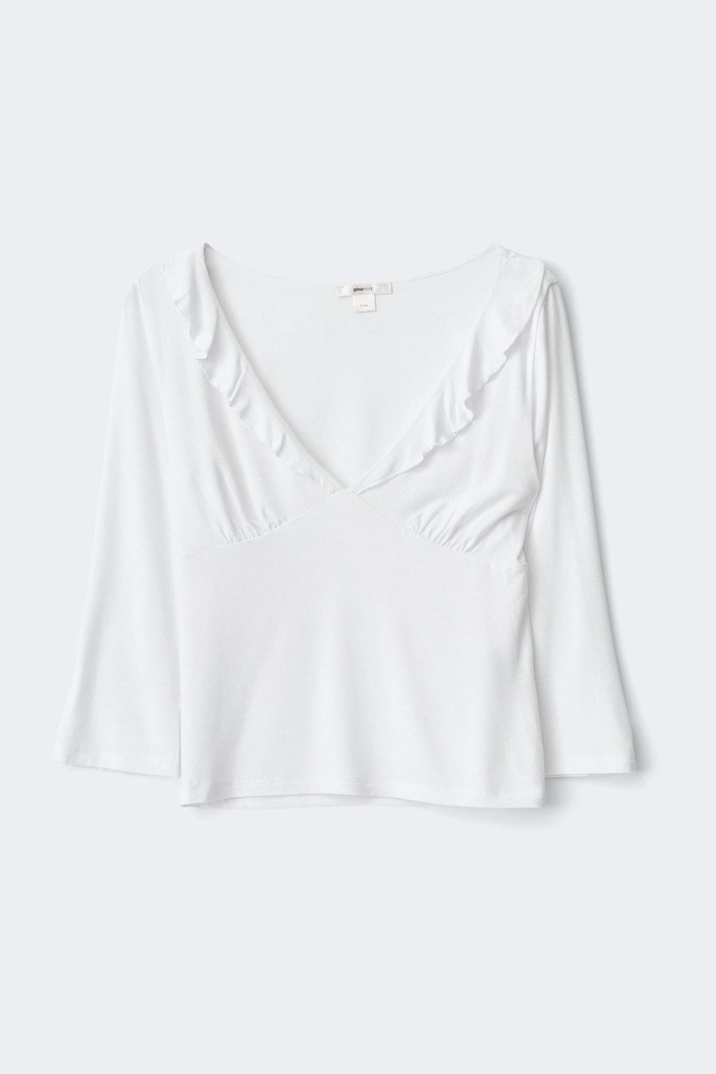 14+ quarter sleeve frill top