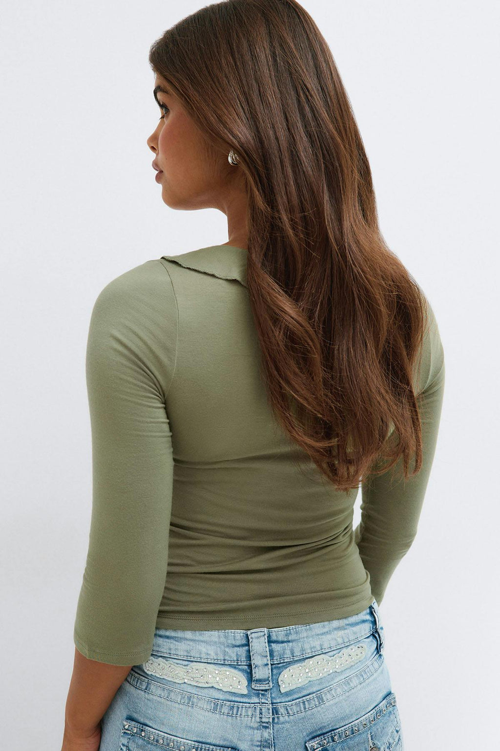 14+ quarter sleeve frill top