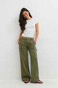 Cargo straight jeans