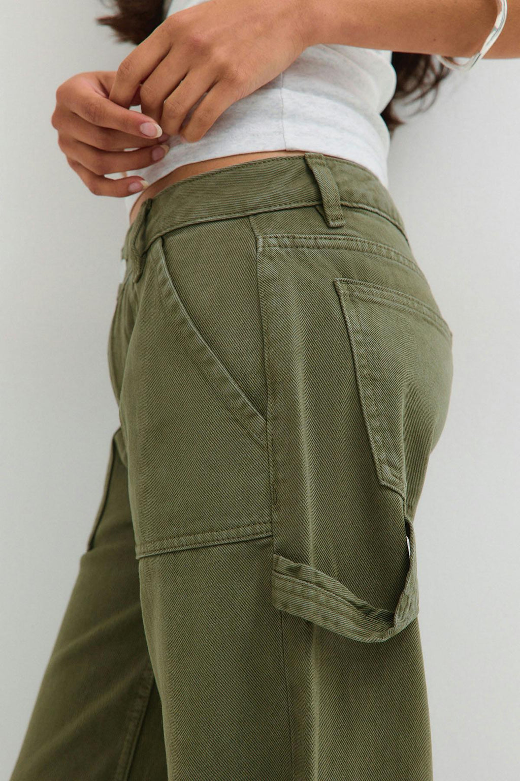 Cargo straight jeans
