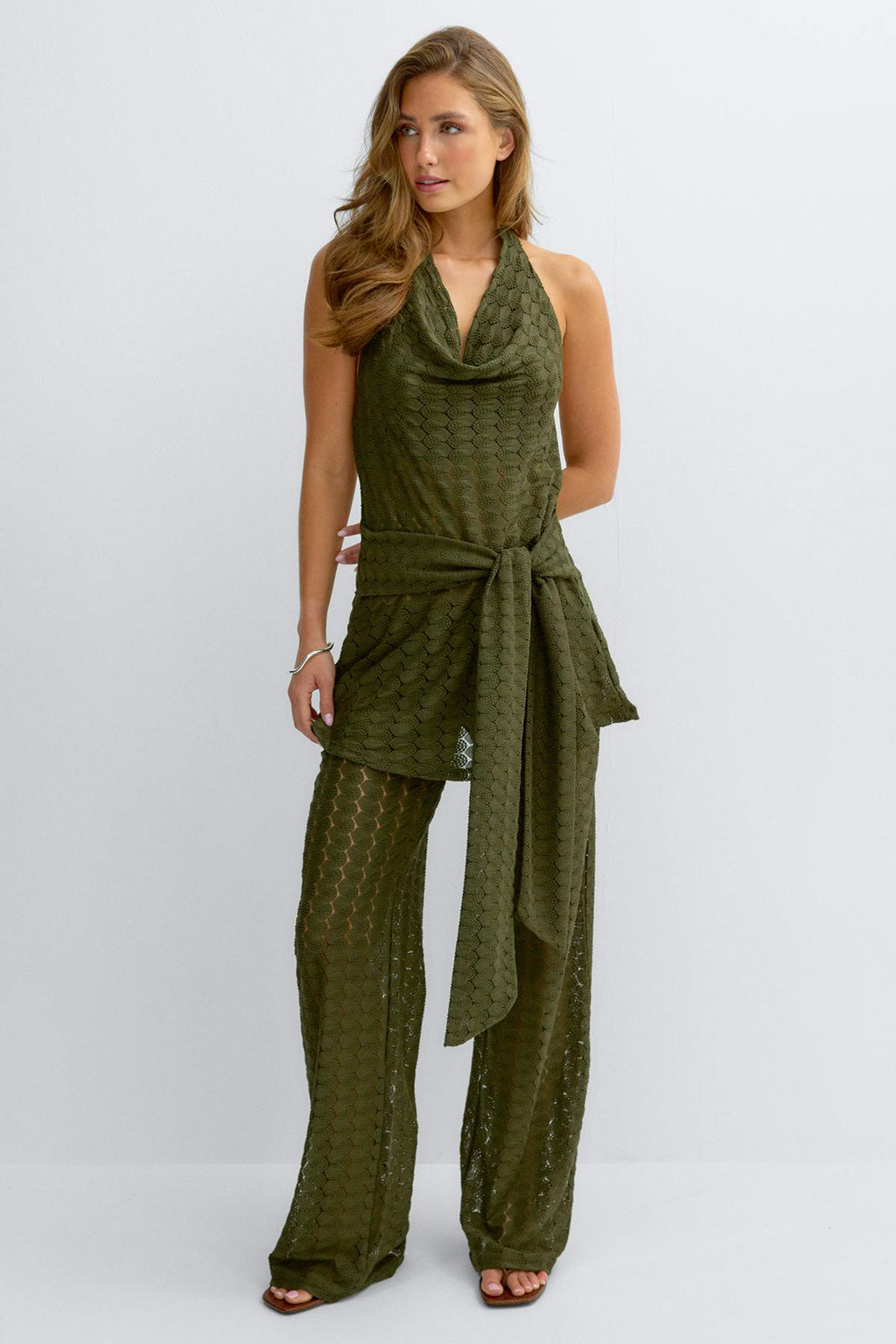 Crochet halterneck top