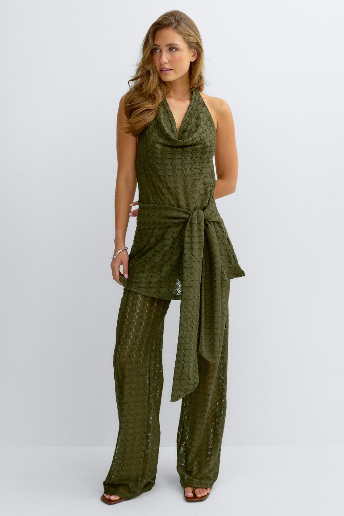 Crochet halterneck top