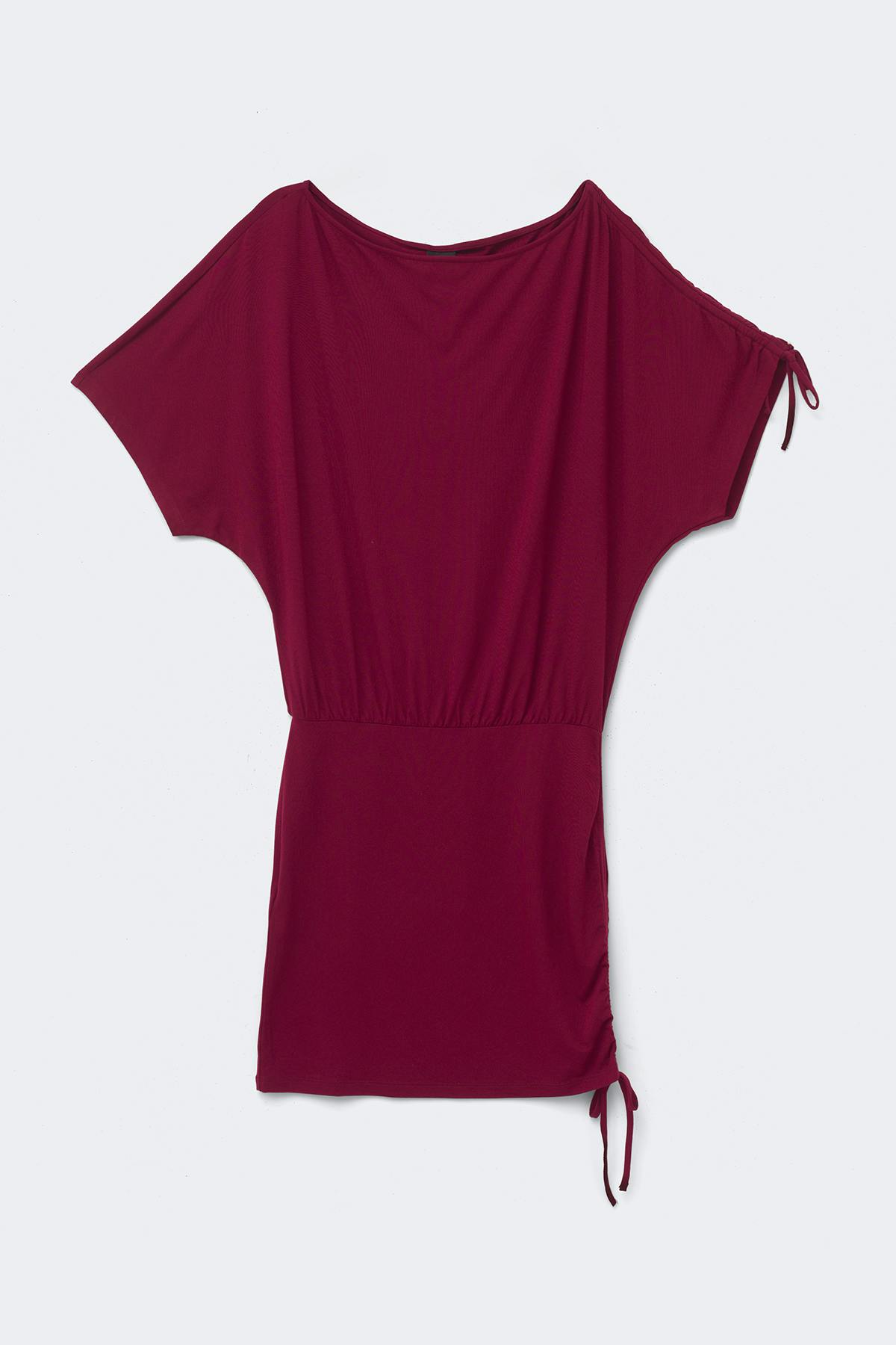 Off shoulder ruched dress