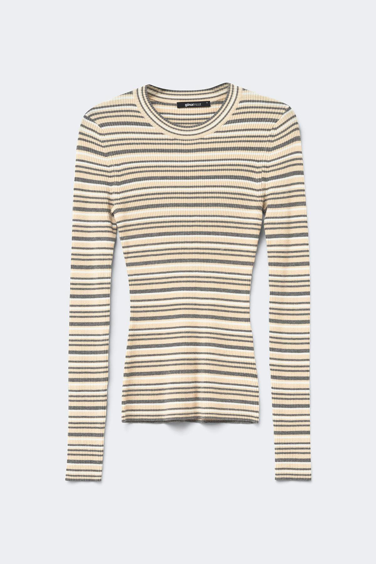 Stripe knitted top