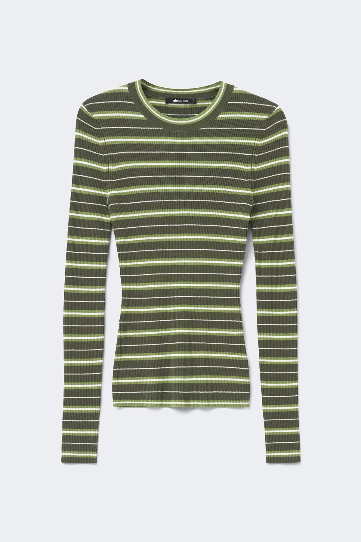 Stripe knitted top