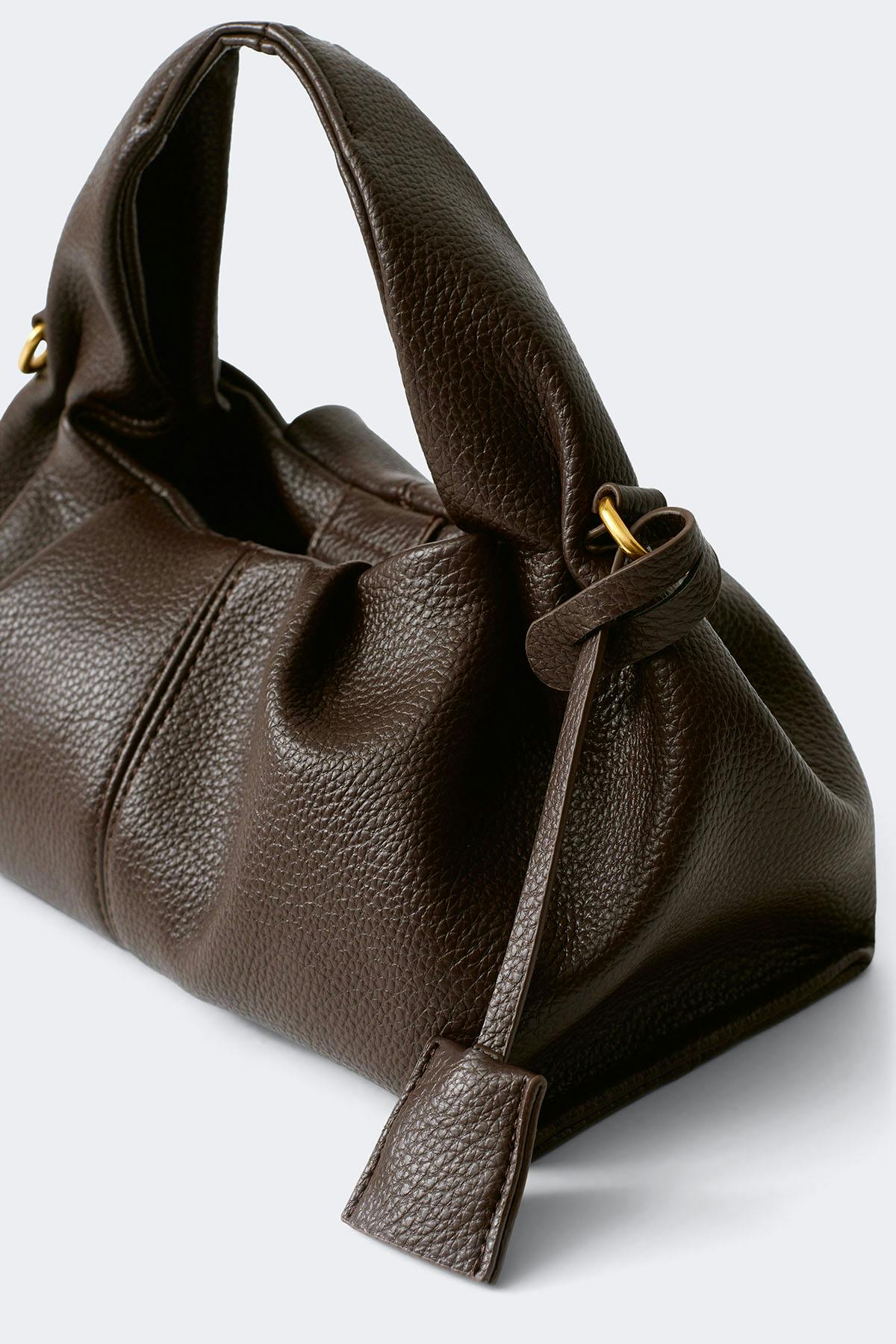 Braided top handle bag
