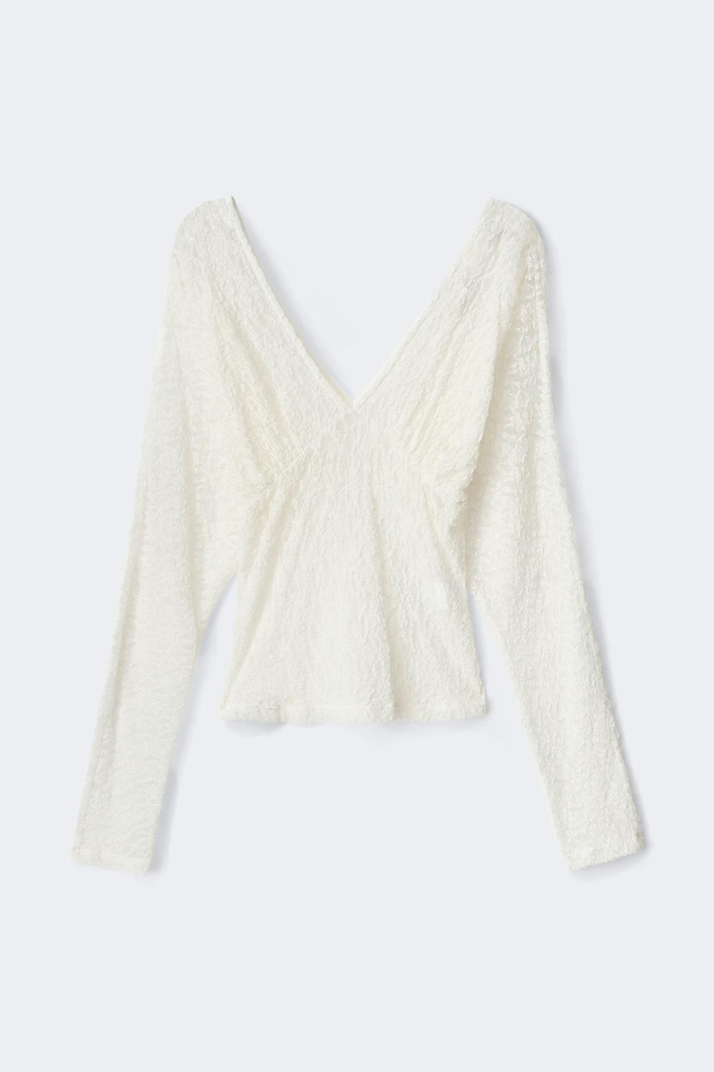 Lace v-neck top