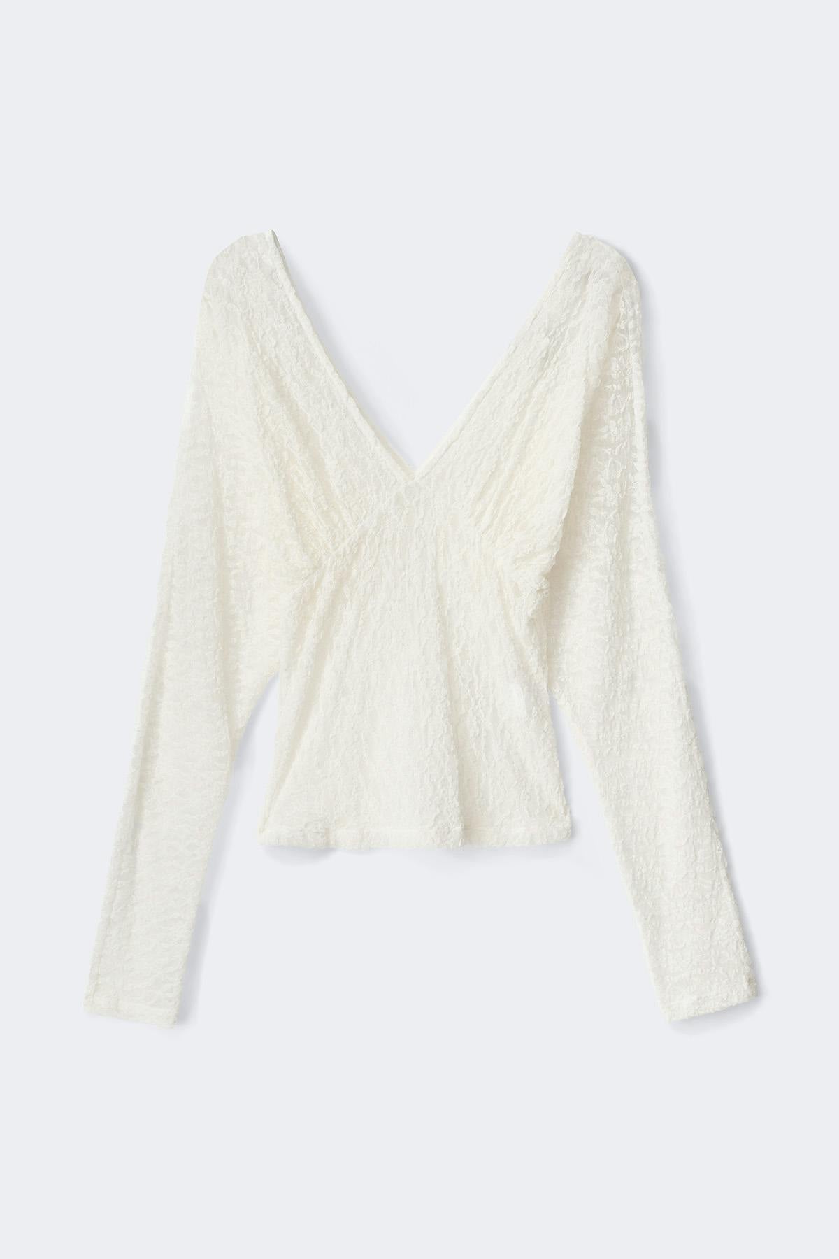 Lace v-neck top