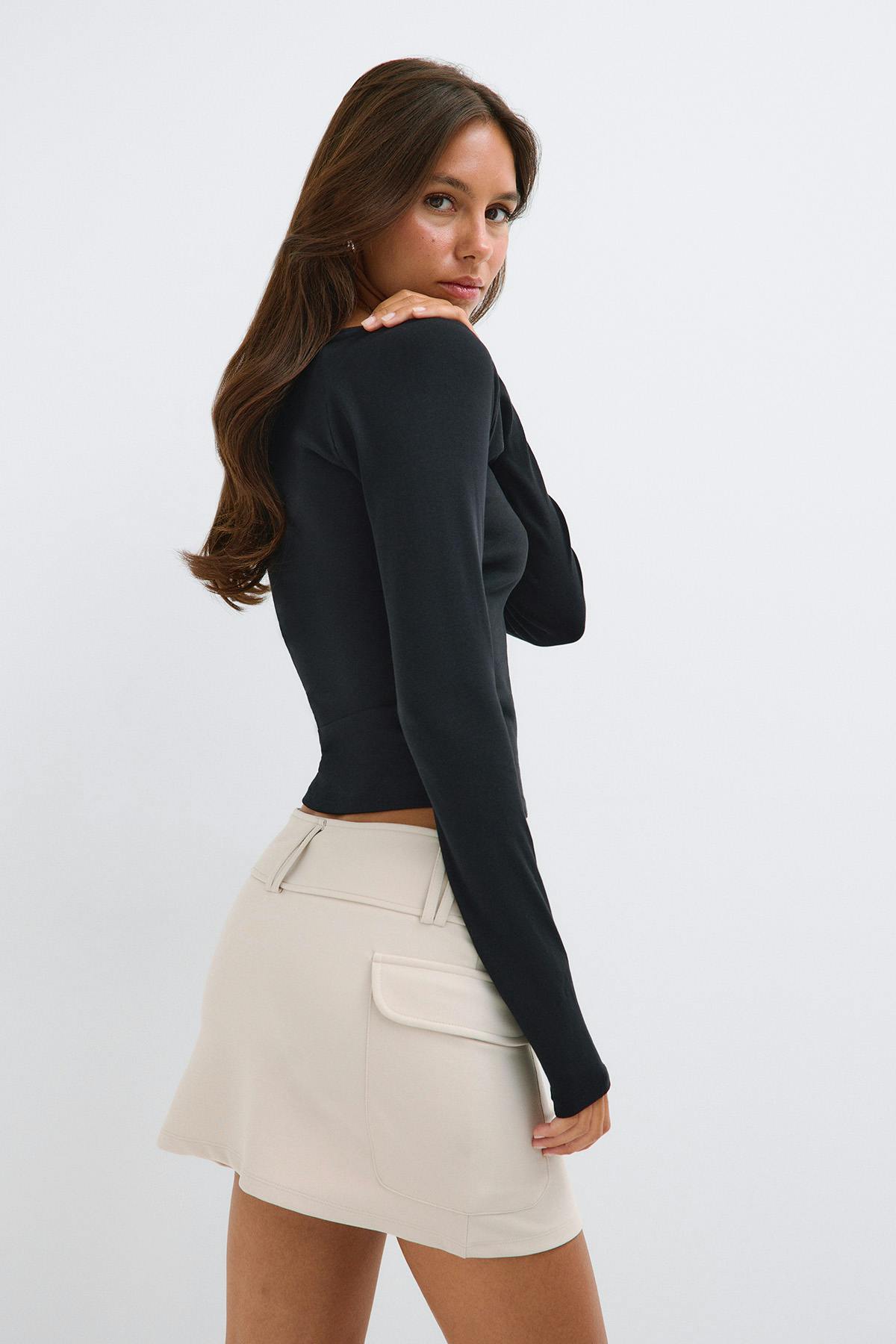 Cargo mini skirt