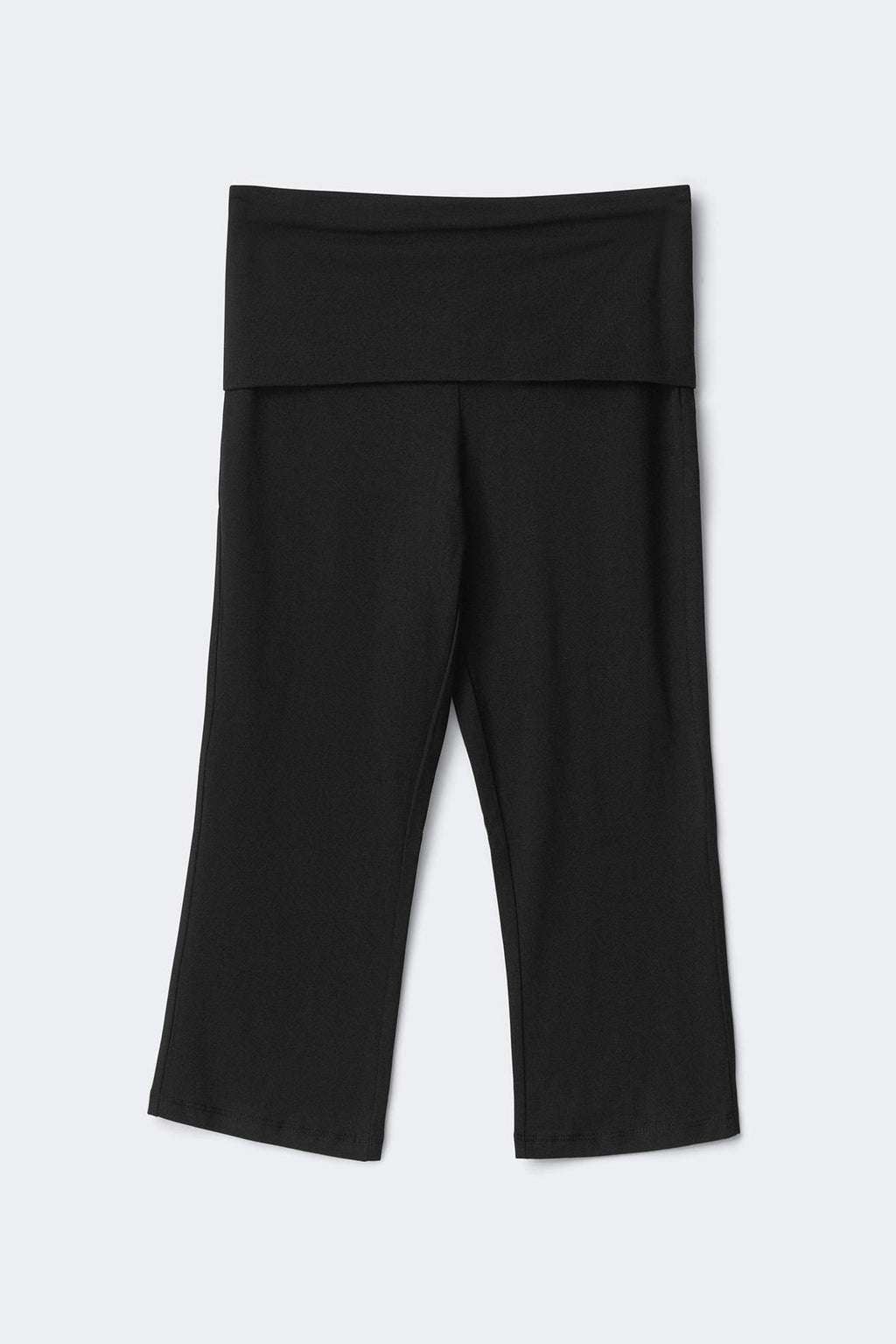 Folded capri trousers
