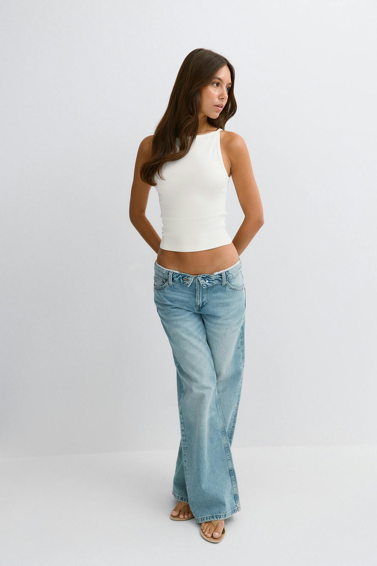 Boatneck rib singlet